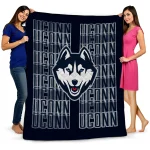 uconn huskies bold red blue quilt blanket best selling