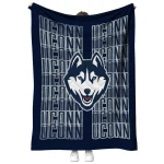 uconn huskies bold red blue quilt blanket best selling