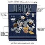 uconn huskies disney football blue quilt blanket best selling