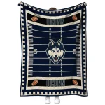 uconn huskies mickey player blue quilt blanket best selling