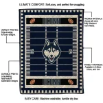 uconn huskies mickey player blue quilt blanket best selling