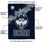 uconn huskies paint trail blue quilt blanket best selling