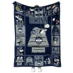 uconn huskies snoopy love blue quilt blanket best selling