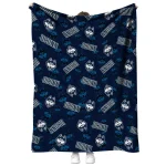 uconn huskies solid classic blue quilt blanket best selling