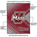 umass minutemen arrow layers red quilt blanket best selling