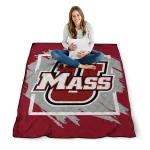 umass minutemen block border red quilt blanket best selling