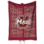 umass minutemen bold red quilt blanket best selling