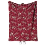umass minutemen solid classic red quilt blanket best selling