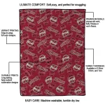 umass minutemen solid classic red quilt blanket best selling