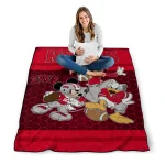 unlv rebels disney football red quilt blanket best selling