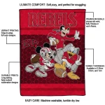 unlv rebels disney football red quilt blanket best selling