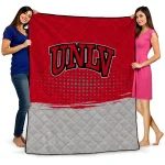 unlv rebels dot illusion red quilt blanket best selling