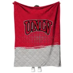 unlv rebels dot illusion red quilt blanket best selling