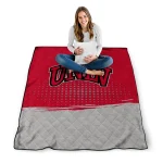 unlv rebels dot illusion red quilt blanket best selling