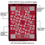 unlv rebels helmet heart red quilt blanket best selling