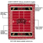 unlv rebels mickey player red quilt blanket best selling