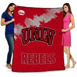 UNLV Rebels Paint Trail Red Quilt Blanket 1 unlv rebels paint trail red quilt blanket best selling
