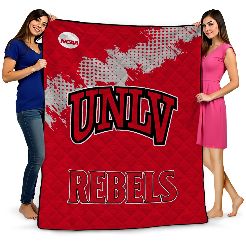 unlv rebels paint trail red quilt blanket best selling unlv rebels paint trail red quilt blanket best selling