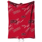 unlv rebels sketch lines red quilt blanket best selling