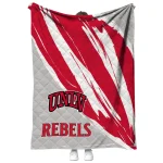 unlv rebels stroke art red white quilt blanket best selling