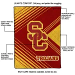usc trojans arrow layers red quilt blanket best selling