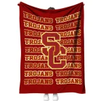 usc trojans bold red quilt blanket best selling
