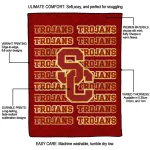 usc trojans bold red quilt blanket best selling