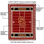 usc trojans mickey player red quilt blanket best selling