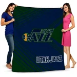 utah jazz arrow layers navy quilt blanket best selling