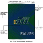 utah jazz arrow layers navy quilt blanket best selling