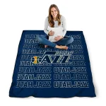 utah jazz bold red navy quilt blanket best selling