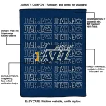 utah jazz bold red navy quilt blanket best selling