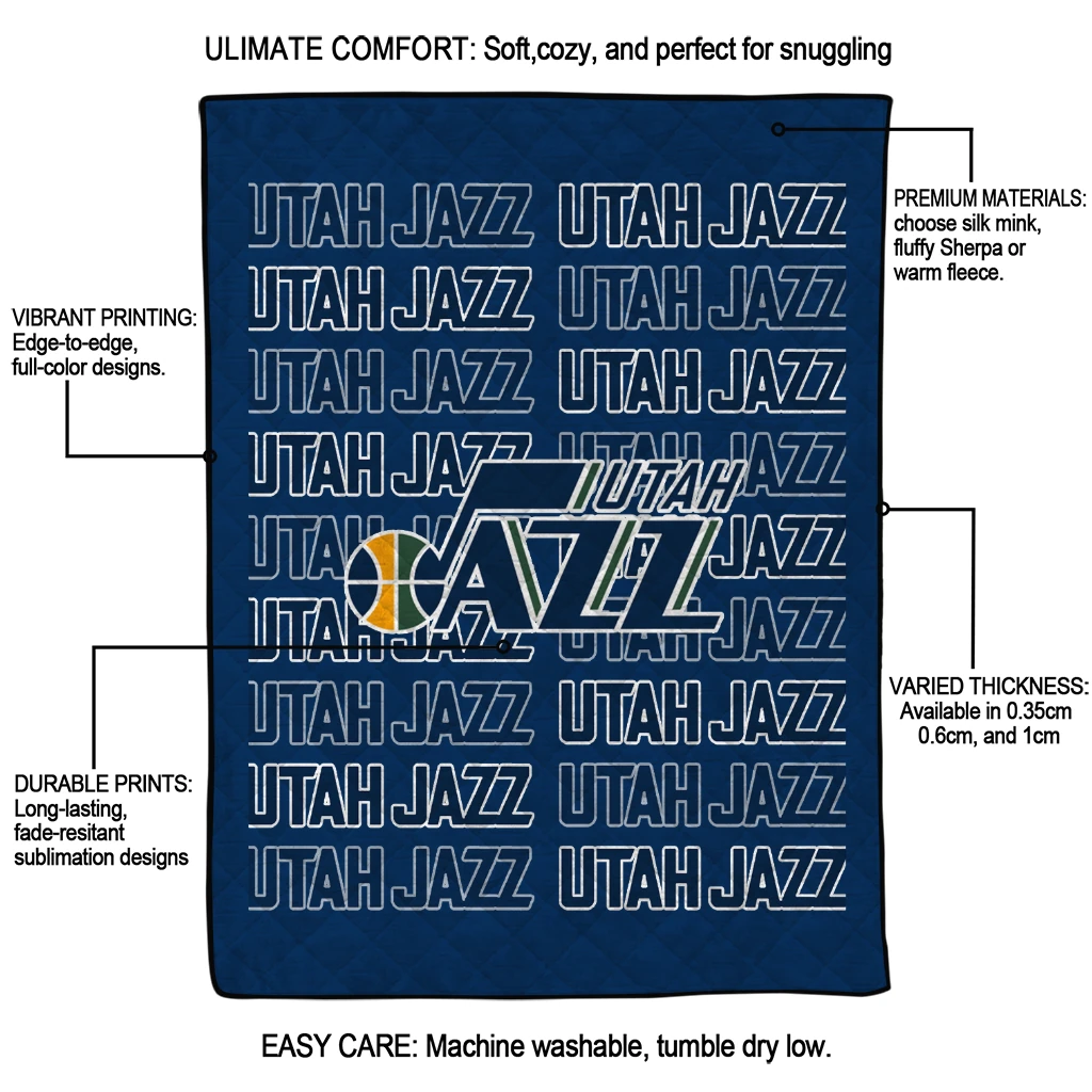 utah jazz bold red navy quilt blanket latest model utah jazz bold red navy quilt blanket latest model
