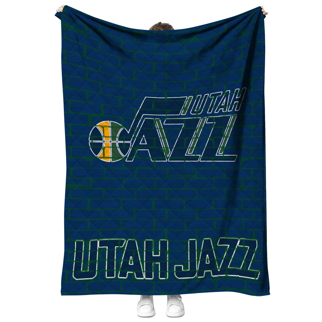 utah jazz brick grid navy quilt blanket fashion forward utah jazz brick grid navy quilt blanket fashion forward