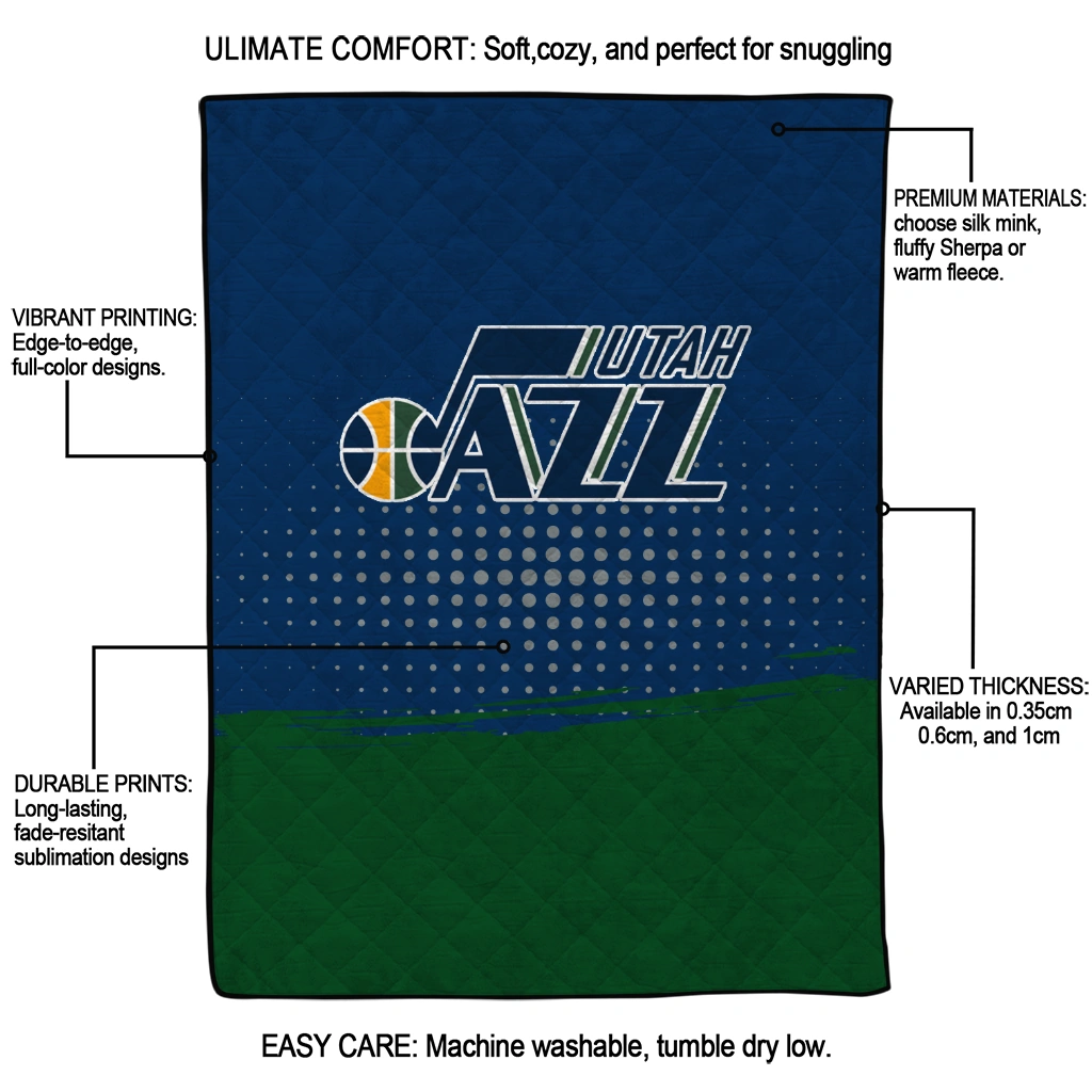 utah jazz dot illusion navy quilt blanket latest model utah jazz dot illusion navy quilt blanket latest model