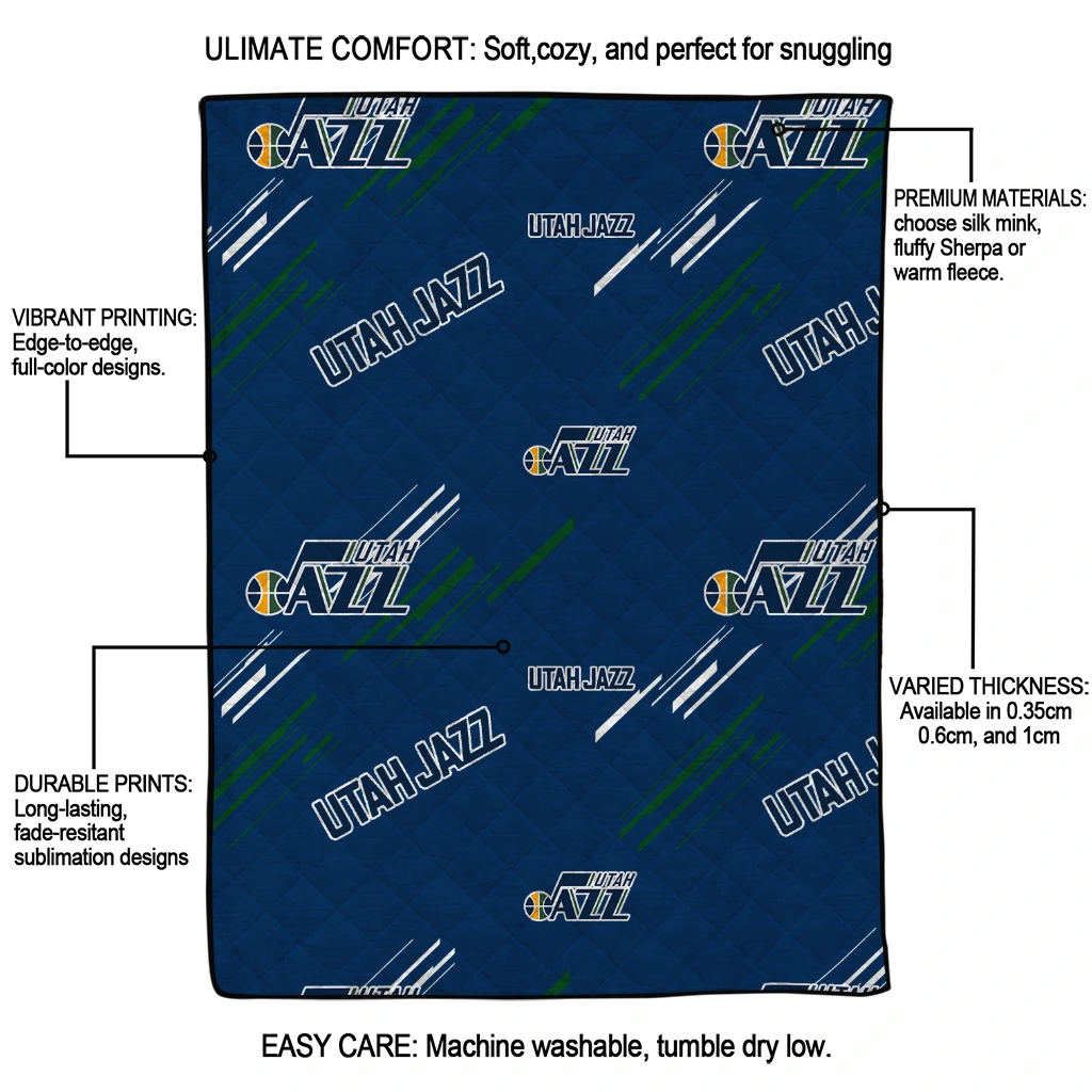 utah jazz sketch lines navy quilt blanket latest model utah jazz sketch lines navy quilt blanket latest model
