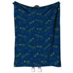 utah jazz solid classic navy quilt blanket best selling