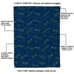 utah jazz solid classic navy quilt blanket best selling