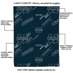 utah state aggies sketch lines navy quilt blanket best selling