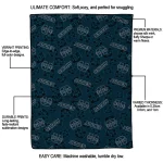 utah state aggies solid classic navy quilt blanket best selling