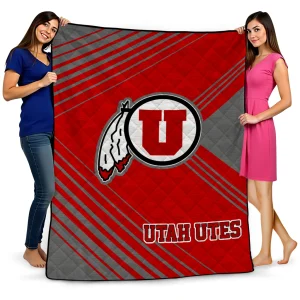 utah utes arrow layers red quilt blanket best selling