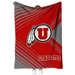 utah utes arrow layers red quilt blanket best selling
