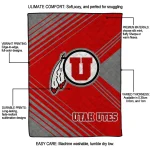 utah utes arrow layers red quilt blanket best selling