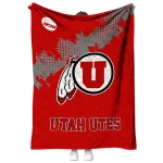 utah utes paint trail red quilt blanket best selling
