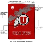 utah utes paint trail red quilt blanket best selling