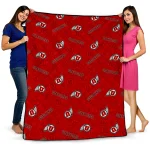 utah utes solid classic red quilt blanket best selling