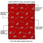 utah utes solid classic red quilt blanket best selling