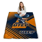 utep miners arrow layers blue quilt blanket best selling
