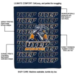 utep miners bold red blue quilt blanket best selling