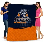 utep miners dot illusion blue quilt blanket best selling